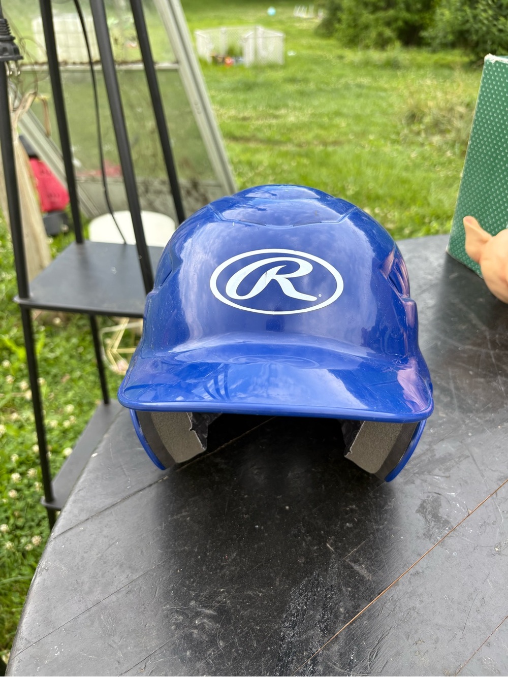 Rawlings Royal Blue Helmet with White R Logo